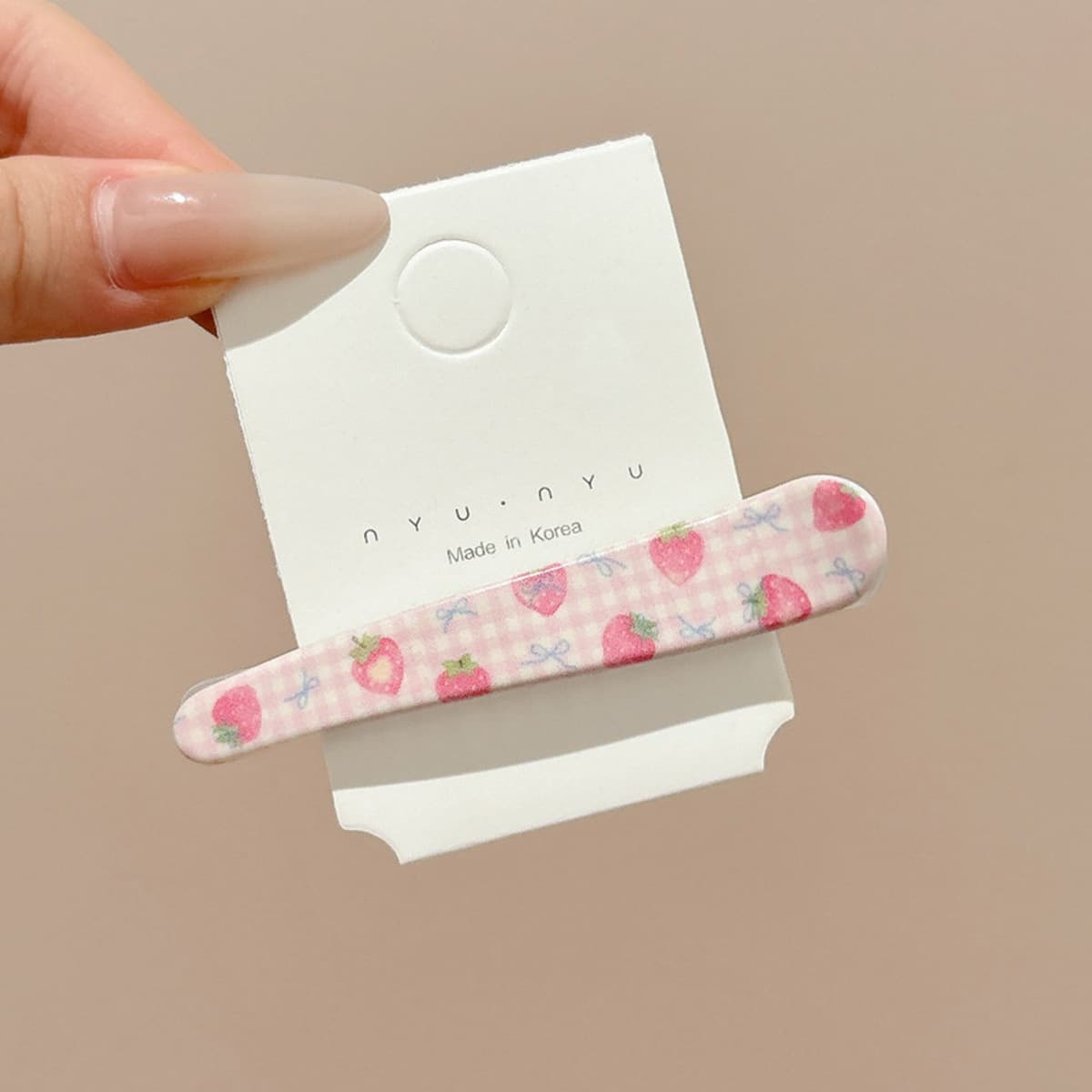 Милая кремовая заколка для волос с допамином, высококачественная заколка для челки, стильная заколка для студенческой челки,...