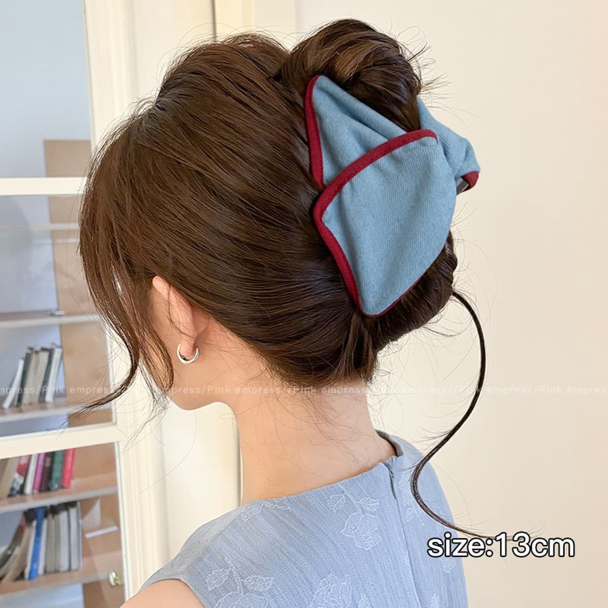 Заколка для волос в клетку, новая модель 2025 года, элитный стиль для затылка, высококачественная заколка-«жабромер»,...