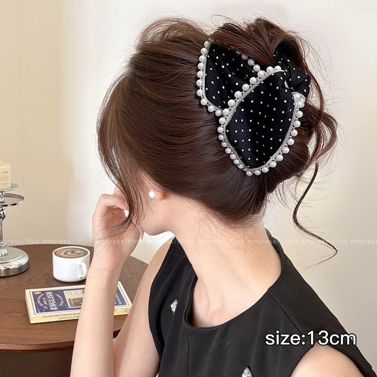 Заколка для волос в клетку, новая модель 2025 года, элитный стиль для затылка, высококачественная заколка-«жабромер»,...