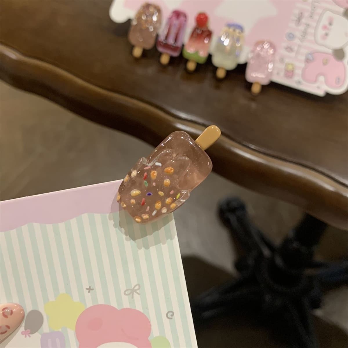 Заколка для мороженого ~ Симпатичные мини-творческие забавные мороженое