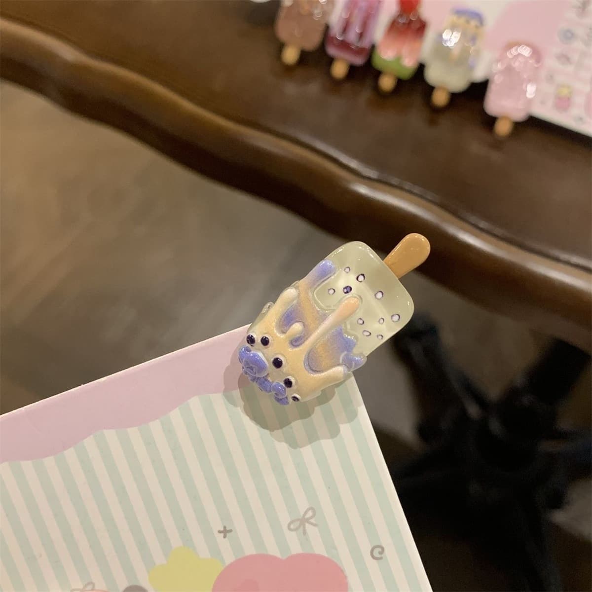 Заколка для мороженого ~ Симпатичные мини-творческие забавные мороженое