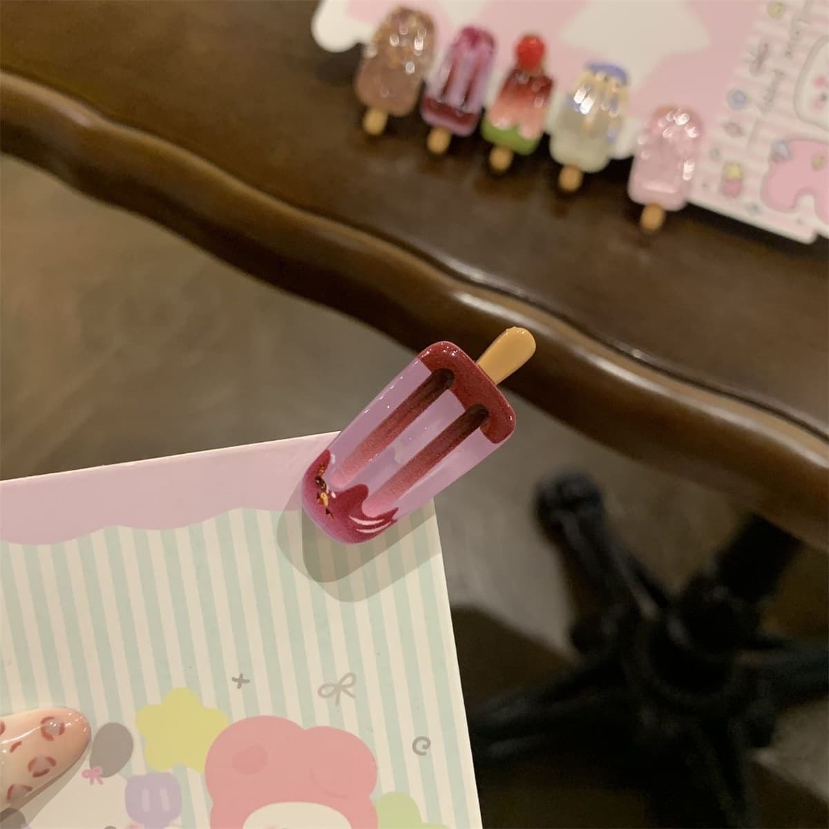 Заколка для мороженого ~ Симпатичные мини-творческие забавные мороженое