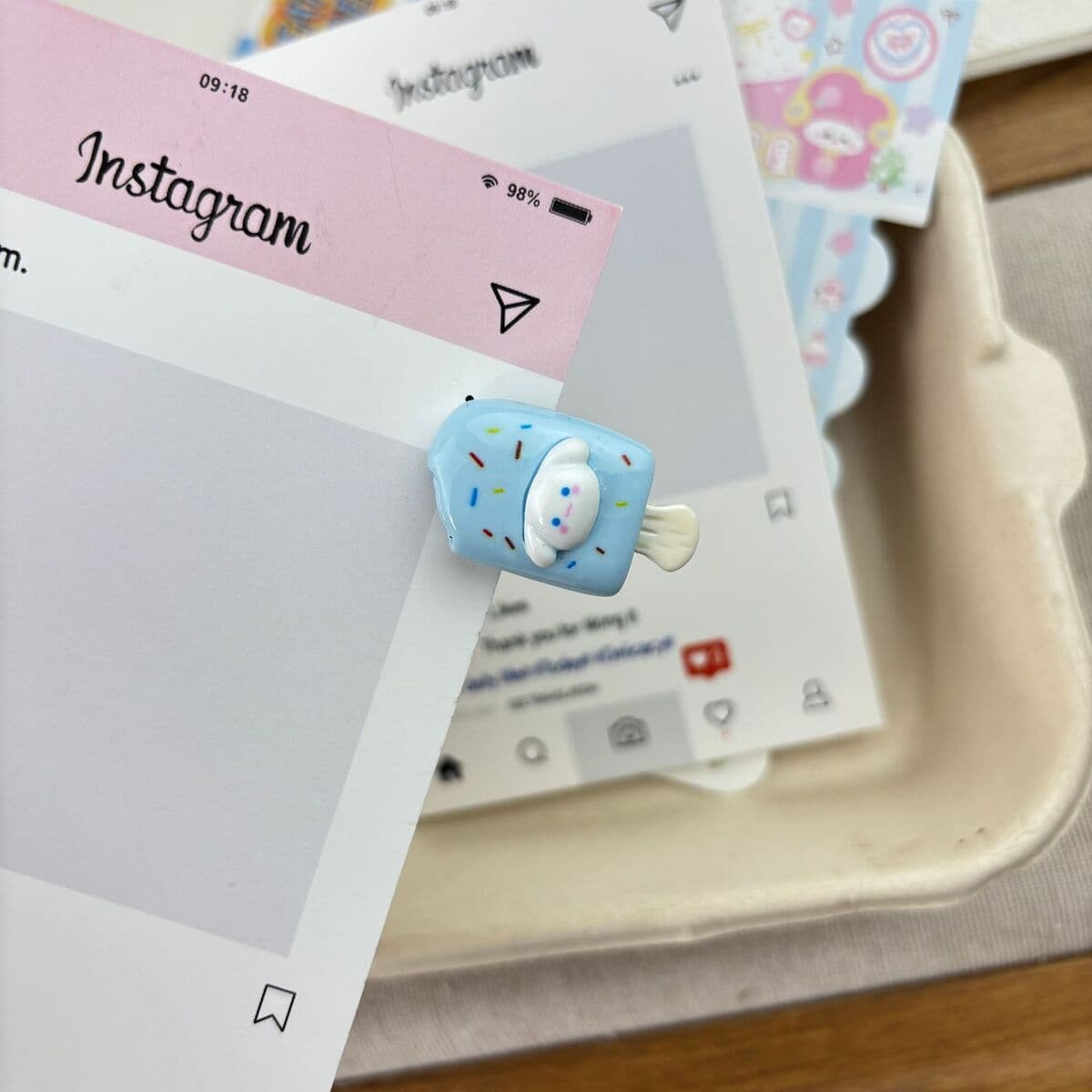 Заколка для мороженого ~ Симпатичные мини-творческие забавные мороженое