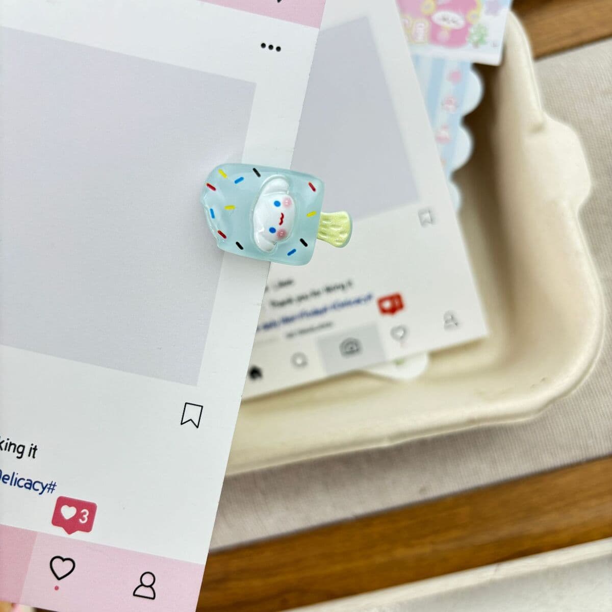 Заколка для мороженого ~ Симпатичные мини-творческие забавные мороженое