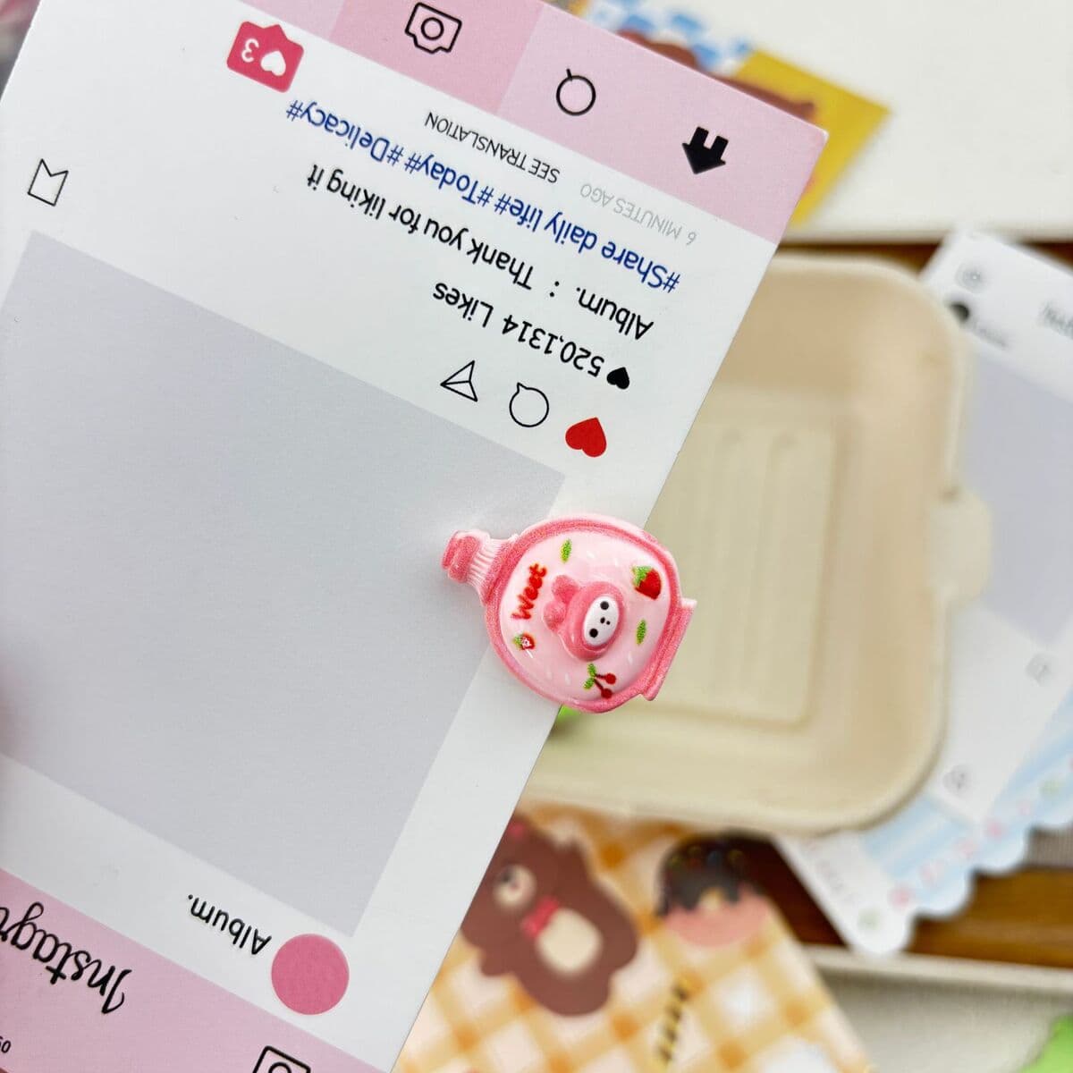 Заколка для мороженого ~ Симпатичные мини-творческие забавные мороженое