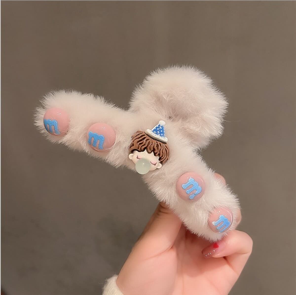 Корейская новая девушка двухсторонний Kt бант плюшевый захват мультфильм милый акула зажим высокая стоимость осенью и зимой