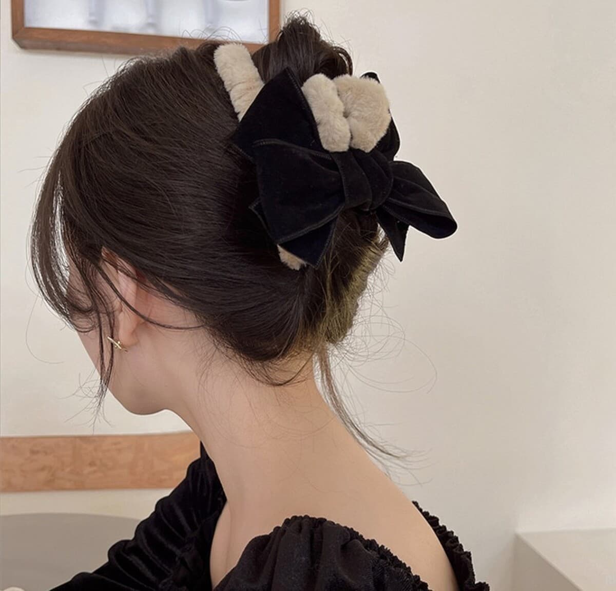 Корейская новая девушка двухсторонний Kt бант плюшевый захват мультфильм милый акула зажим высокая стоимость осенью и зимой