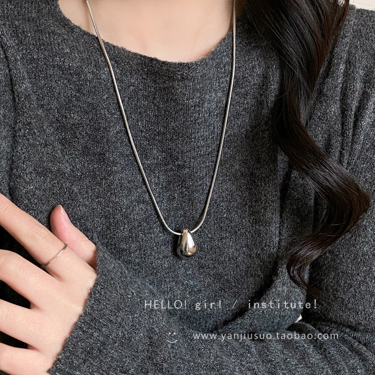 Ожерелье с подвеской в минималистском стиле для женщин на осень и зиму, универсальное, простое, модное, повседневное,...