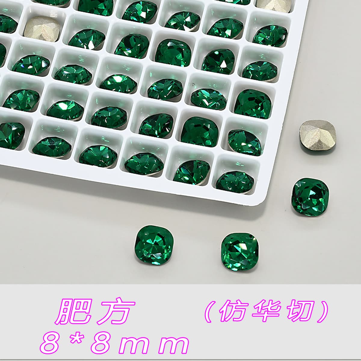 Замена смешанной партии K9, высококачественные изумрудные стразы для дизайна ногтей с заостренными спинками, оптовая продажа...