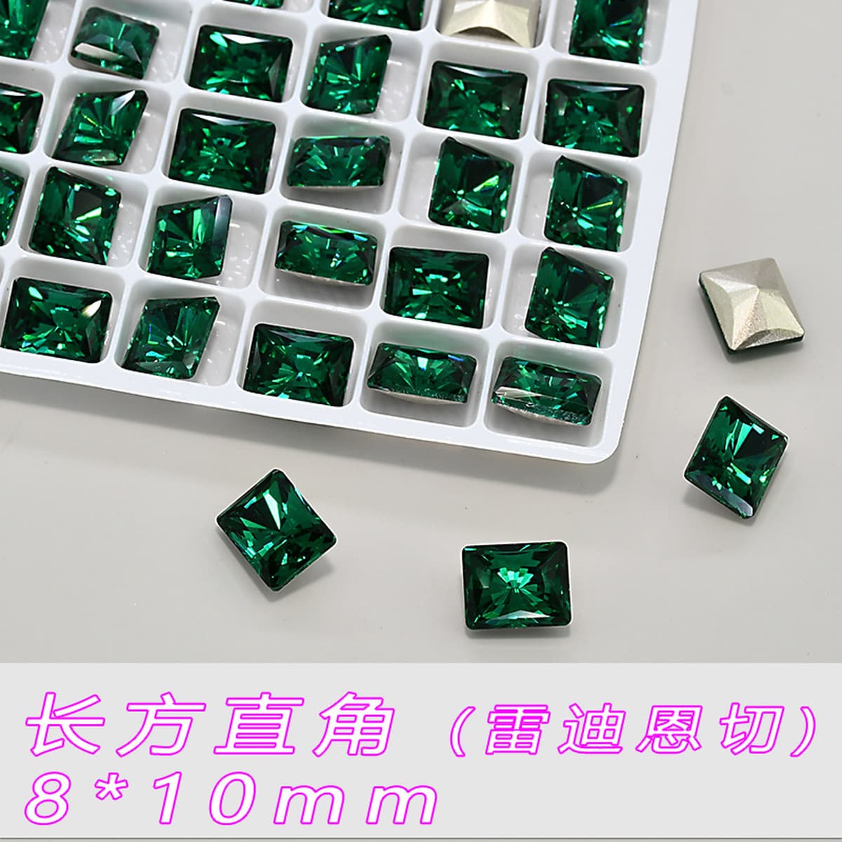 Замена смешанной партии K9, высококачественные изумрудные стразы для дизайна ногтей с заостренными спинками, оптовая продажа...