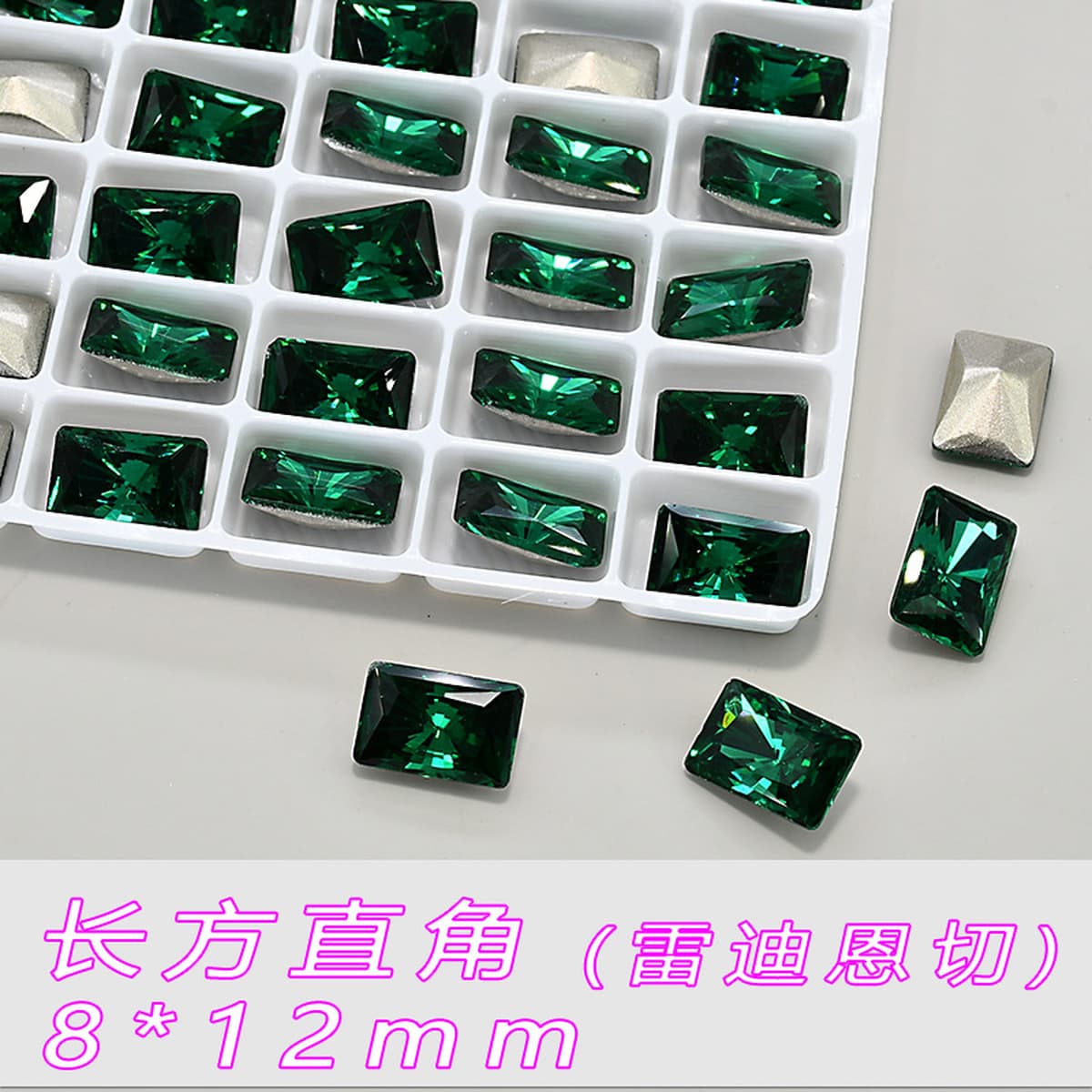 Замена смешанной партии K9, высококачественные изумрудные стразы для дизайна ногтей с заостренными спинками, оптовая продажа...