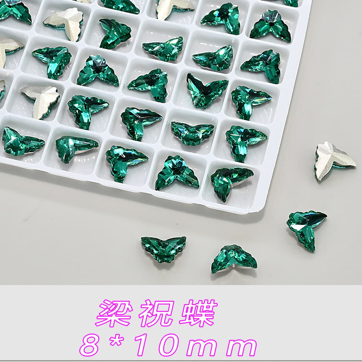 Замена смешанной партии K9, высококачественные изумрудные стразы для дизайна ногтей с заостренными спинками, оптовая продажа...