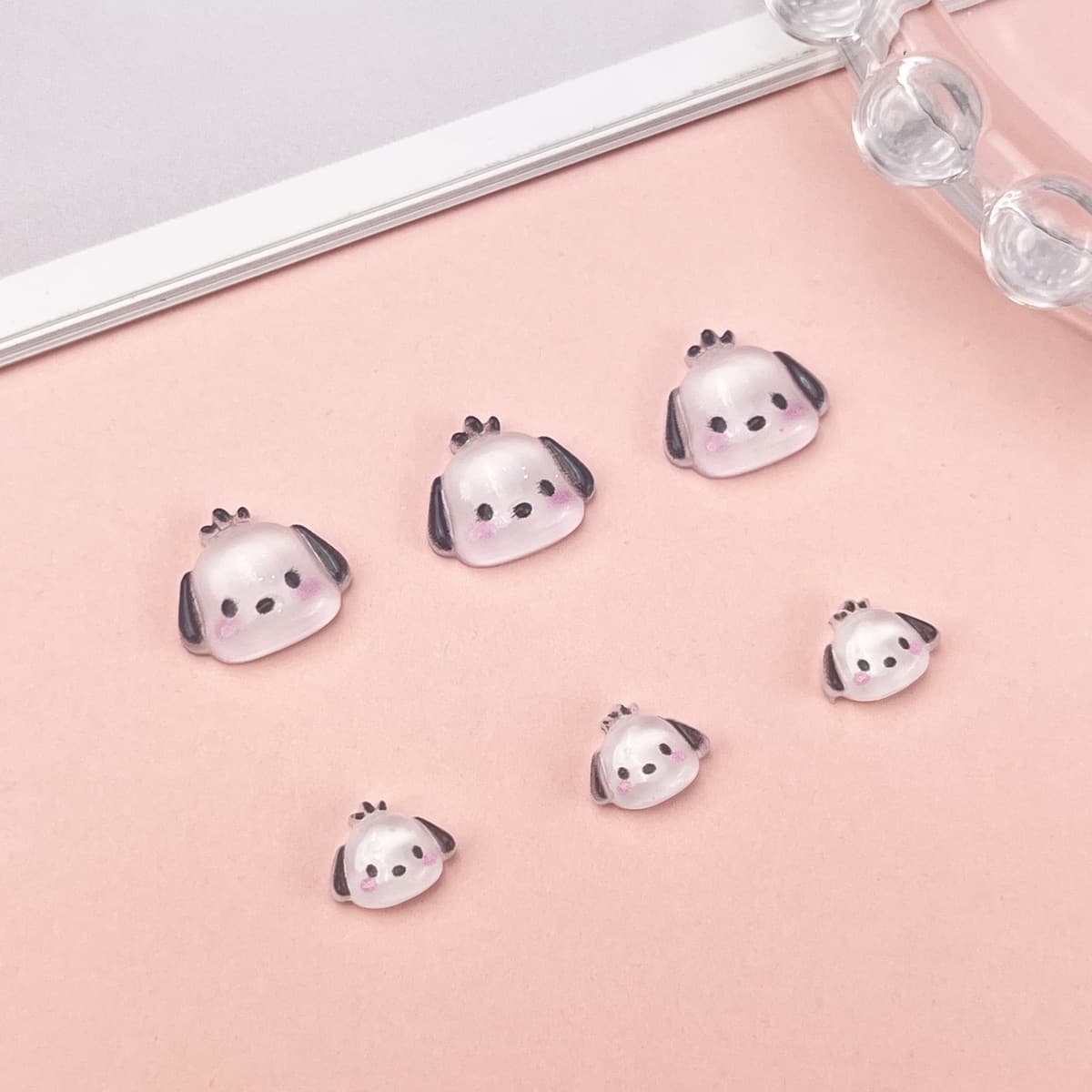 Большие и маленькие мультяшные аксессуары для нейл-арта, милые миниатюрные кролики, бантики, кошки КТ, украшения для...