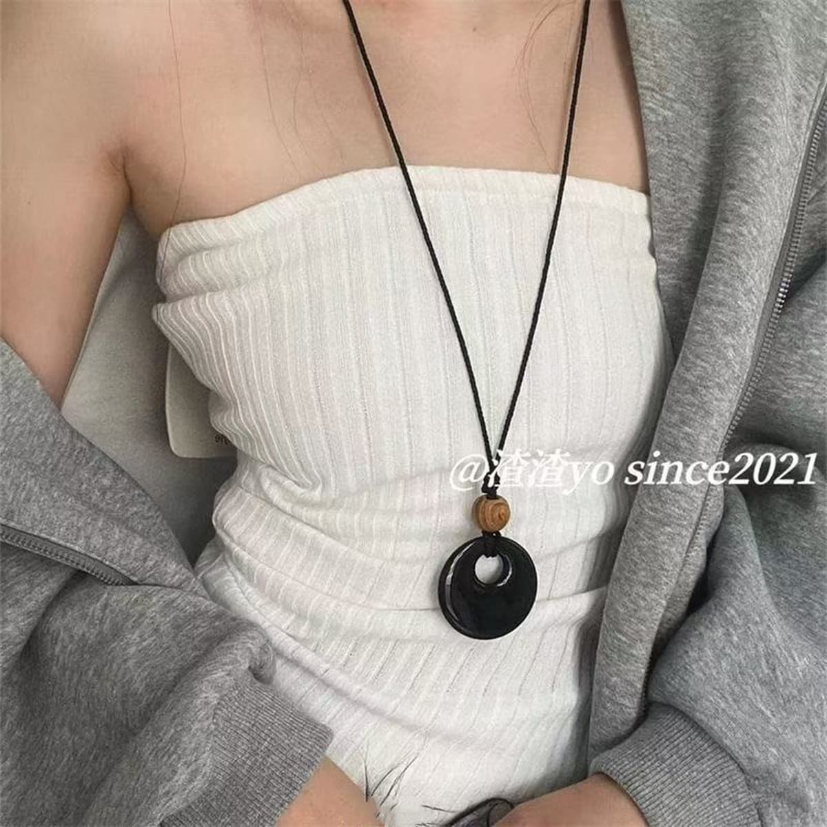 Дофамин циркон звезды кулон ожерелье женский сладкий прохладный ветер длинный свитер цепочка аксессуары дикие модные шейный...