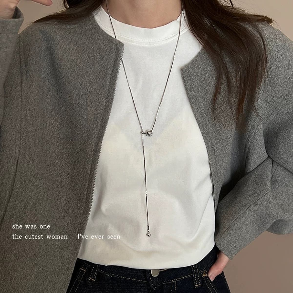 Простой серебряный бисер из титановой стали