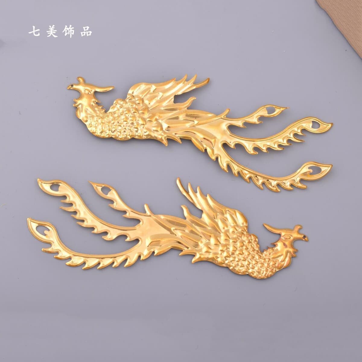 DIY антикварный материал Феникс левый и правый цветок аксессуары рот с отверстием праздничный круглый веер декоративные...