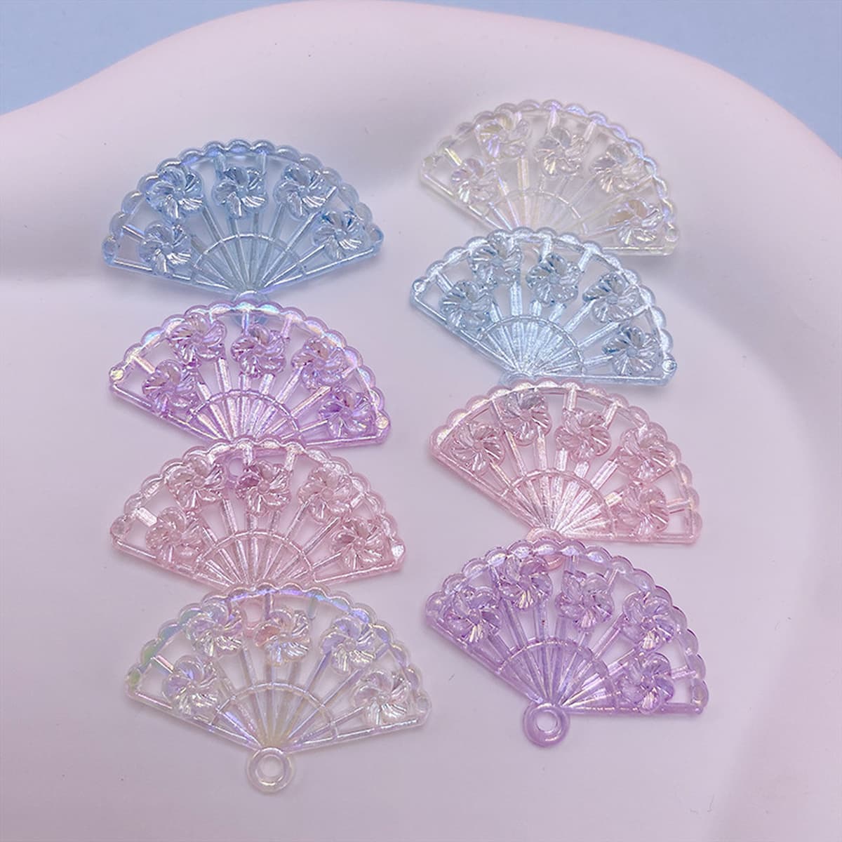 Позолоченный край маленький ароматный вентилятор самодельный diy чехол для телефона подвеска с отверстиями для бисера...