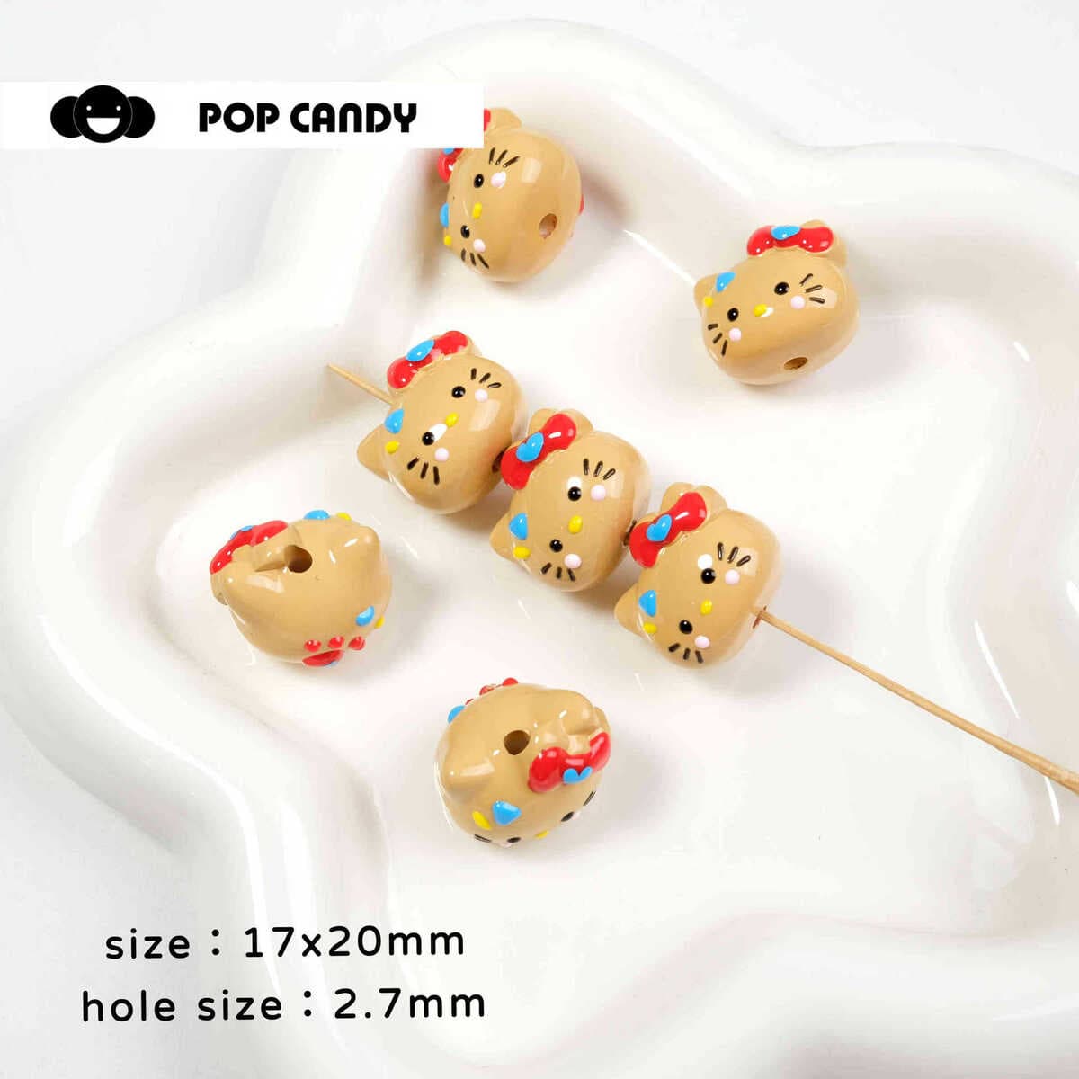 Мультяшные милые бусины ручной работы, сделанные своими руками, браслет, сумка, подвесное ожерелье, серьги, ювелирные...