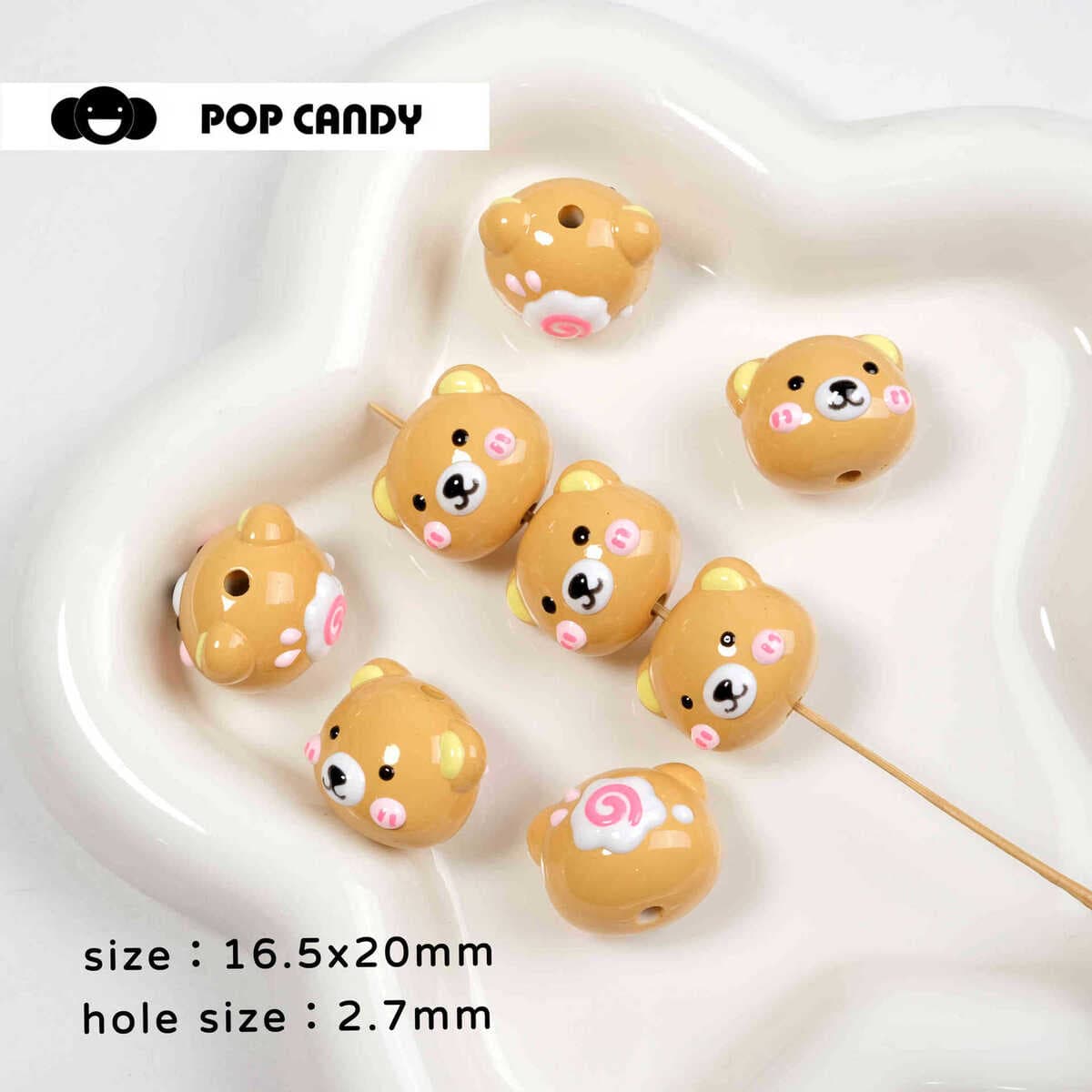 Мультяшные милые бусины ручной работы, сделанные своими руками, браслет, сумка, подвесное ожерелье, серьги, ювелирные...