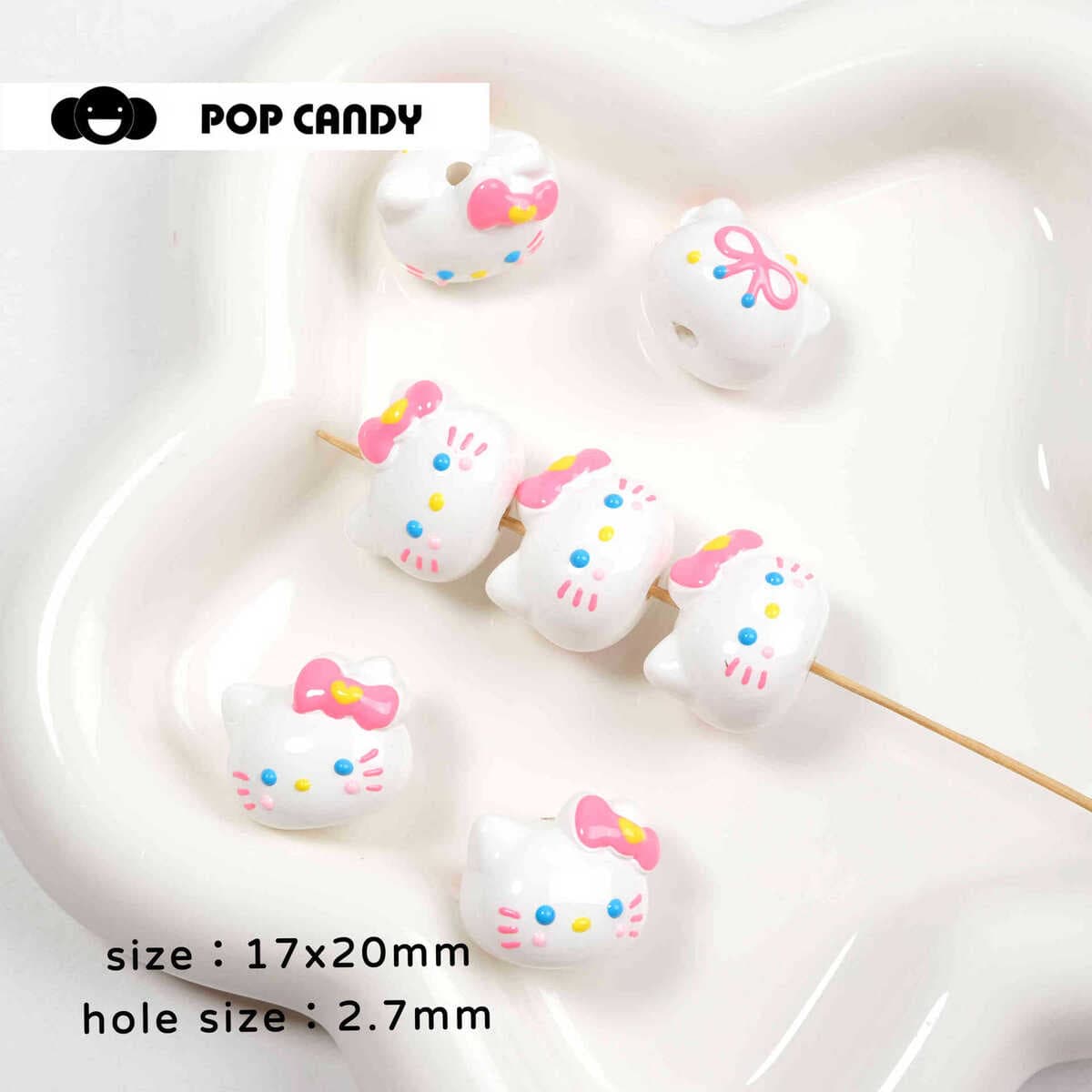 Мультяшные милые бусины ручной работы, сделанные своими руками, браслет, сумка, подвесное ожерелье, серьги, ювелирные...