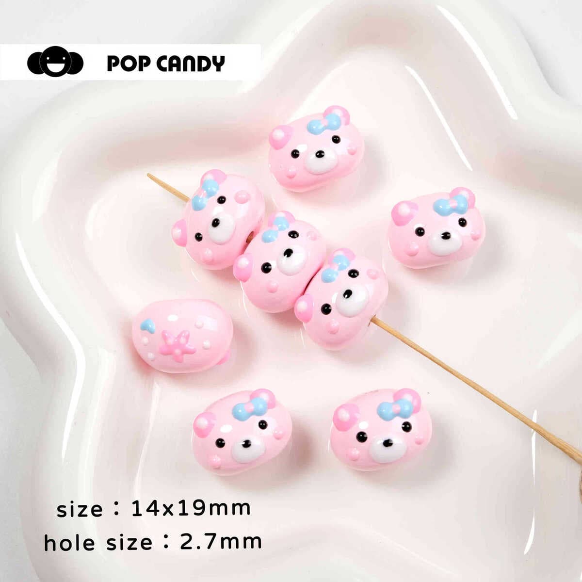 Мультяшные милые бусины ручной работы, сделанные своими руками, браслет, сумка, подвесное ожерелье, серьги, ювелирные...