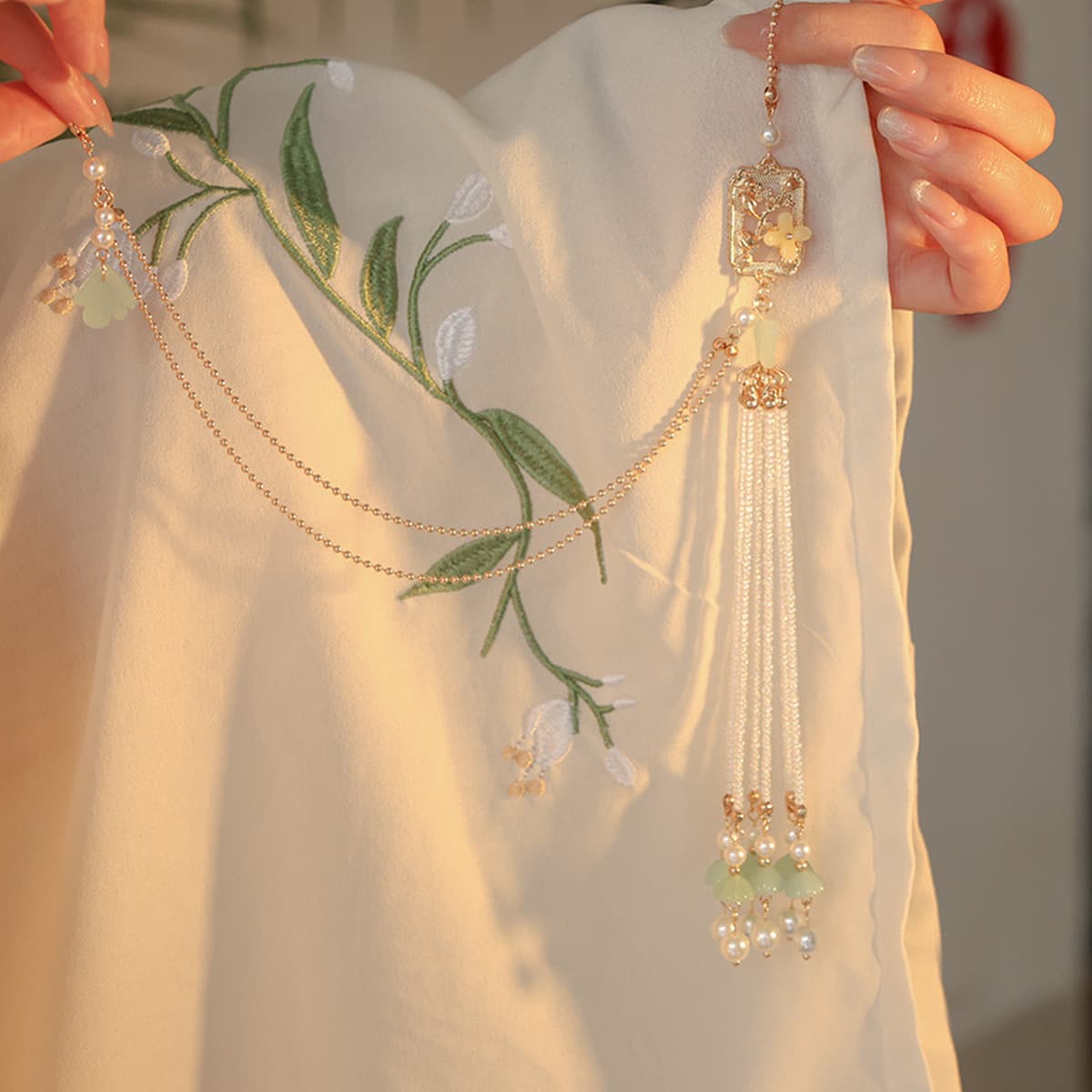 Национальная Мода Стиль Чонсам переднее подвесное платье аксессуары кисточка ханьфу древний костюм Подвеска Ретро аксессуары...