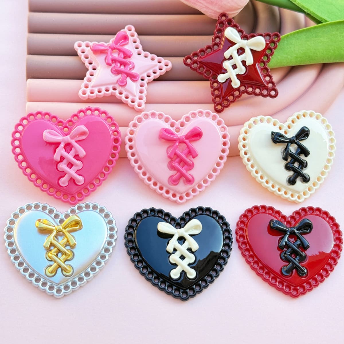 Новый стиль Лолита бант Акриловый ювелирный аксессуар для мобильного телефона чехол для волос обувь цветочный материал