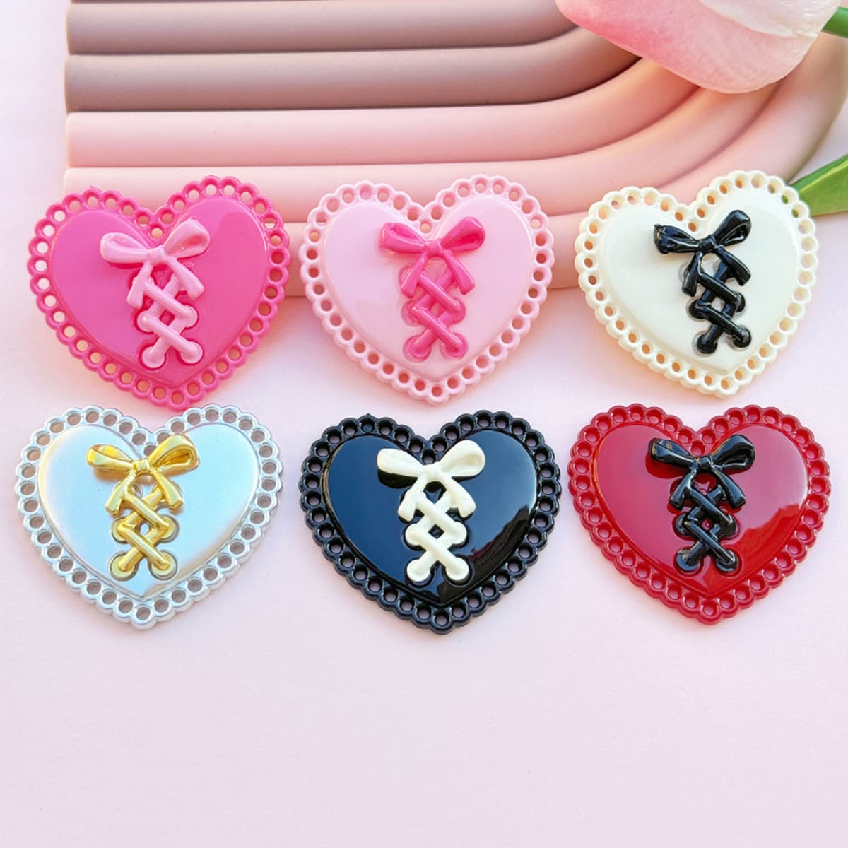 Новый стиль Лолита бант Акриловый ювелирный аксессуар для мобильного телефона чехол для волос обувь цветочный материал