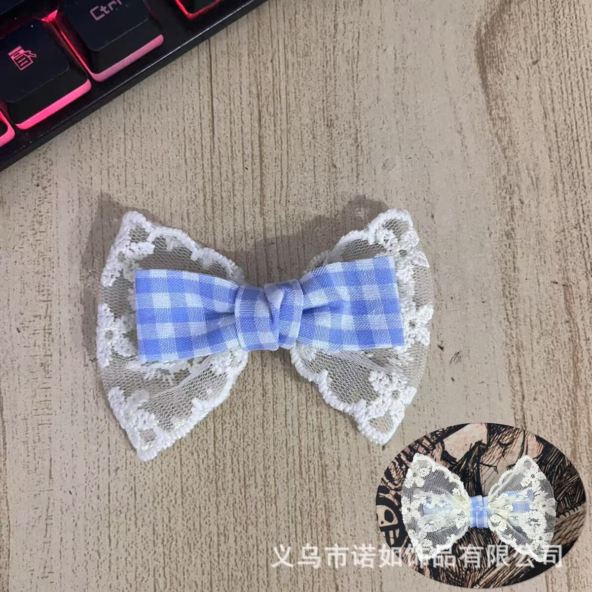 Аксессуары из кружевной клетчатой ткани своими руками, аксессуары с кружевным бантом, чехол для мобильного телефона, обувь,...