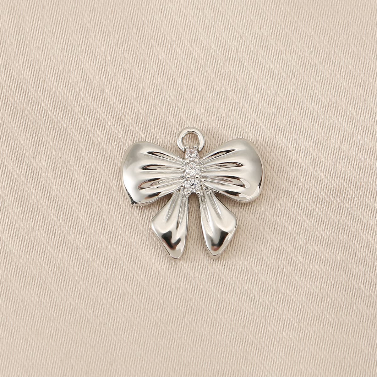 Медные аксессуары для рукоделия с сохранением цвета, покрытые 18-каратным золотом, в форме банта, для подвесок, серег,...