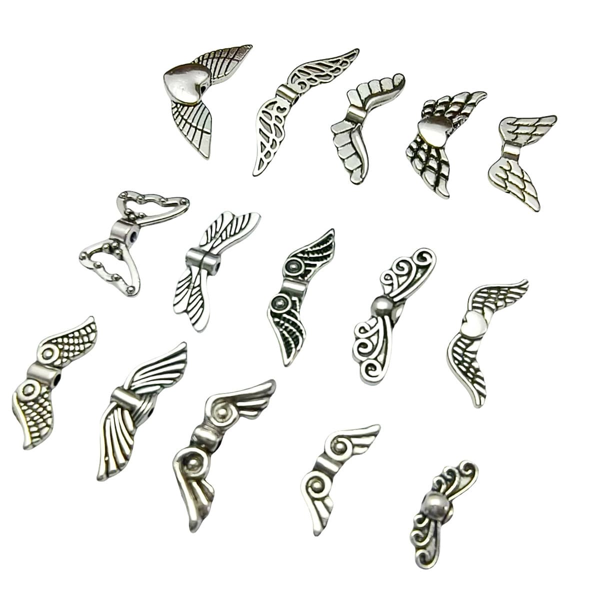 Тибетские серебряные крылья ангела винтажные бабочки перья ручной работы ювелирные изделия из сплава аксессуары браслет