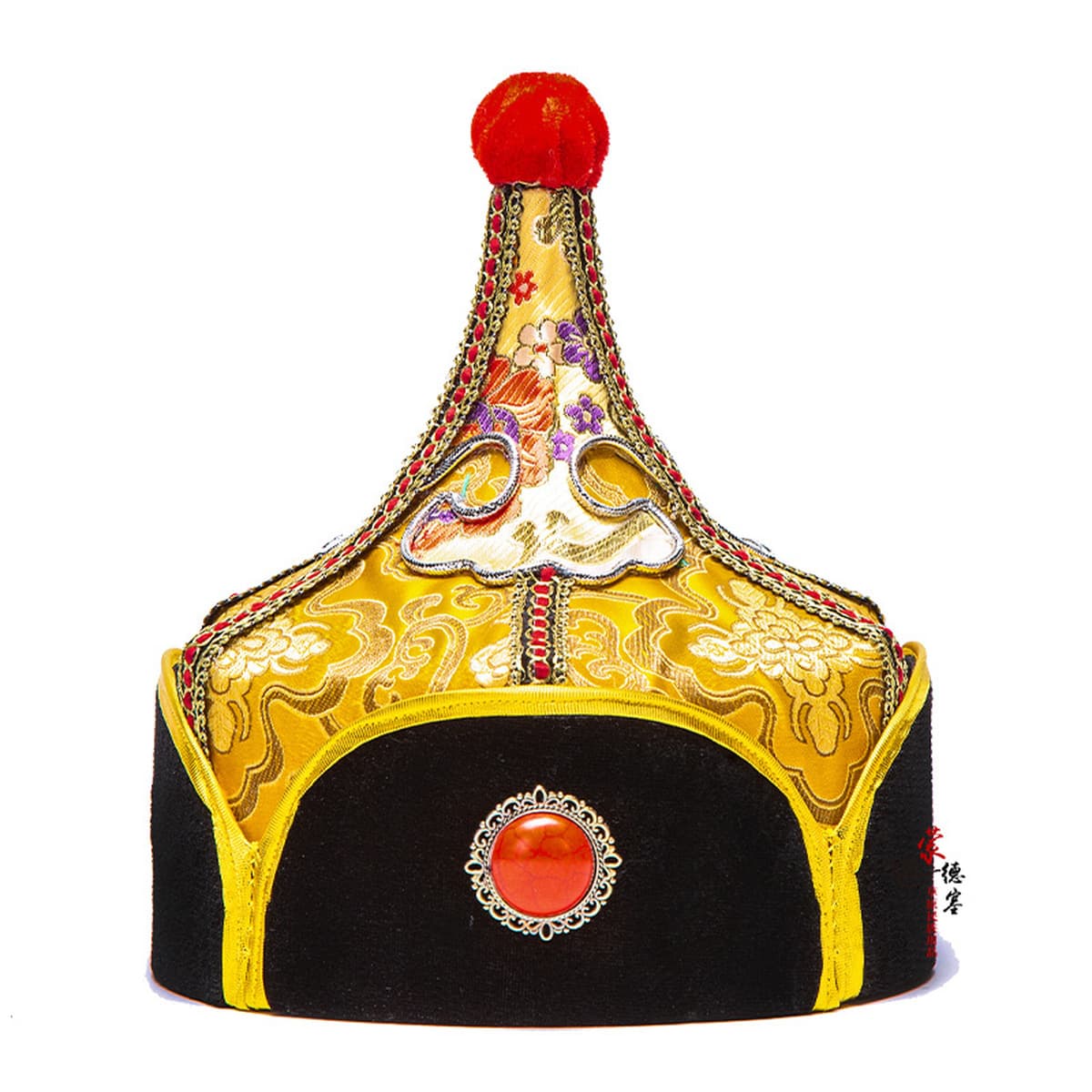 Этнические богатые цветочные аксессуары для одежды Монгольские мужские шапки, шапки принца и генерала, головные уборы,...