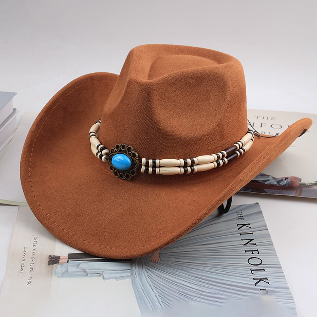 Внешняя торговля Западный джинсовый стиль тибетский бычий аксессуар модный цилиндр