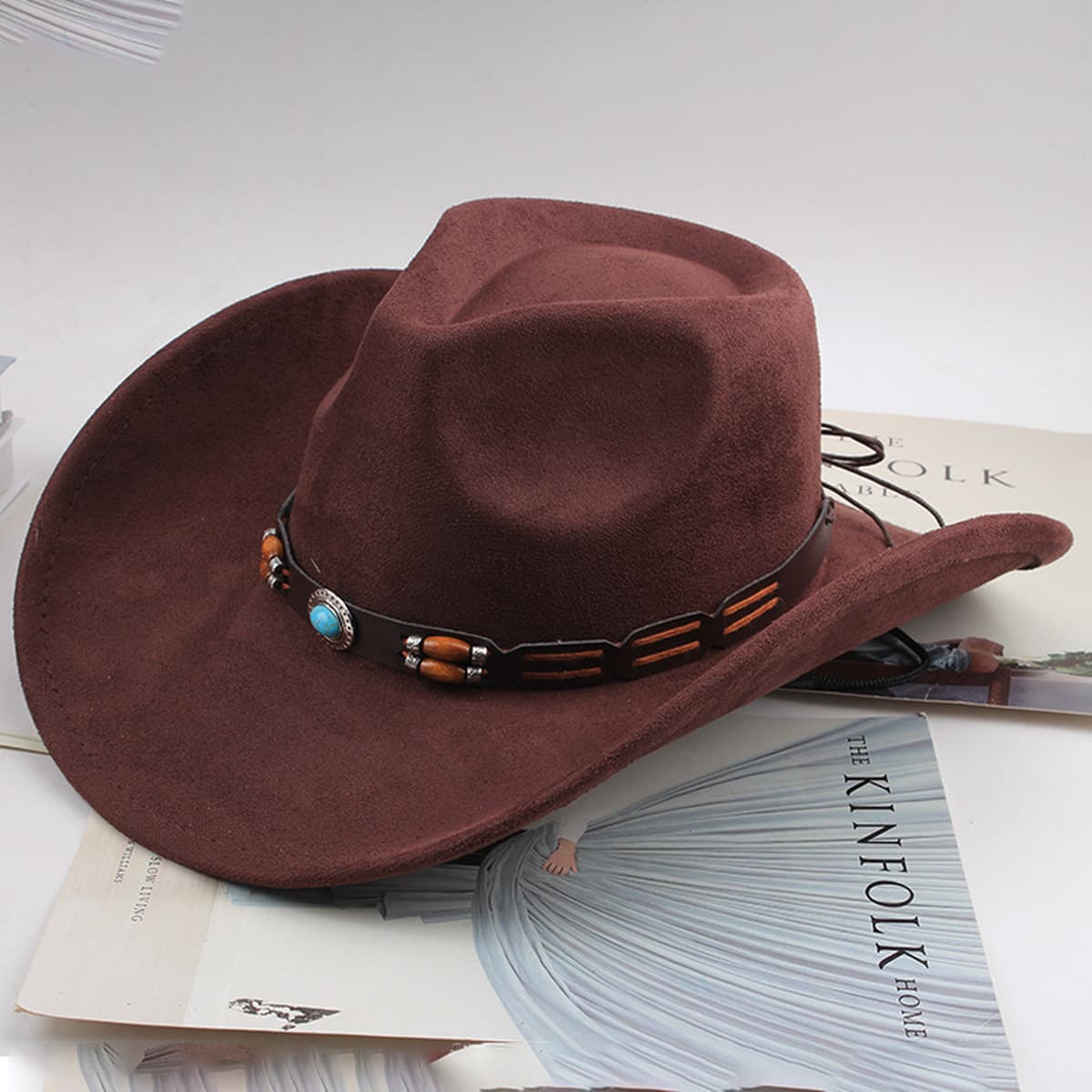 Внешняя торговля Западный джинсовый стиль тибетский бычий аксессуар модный цилиндр