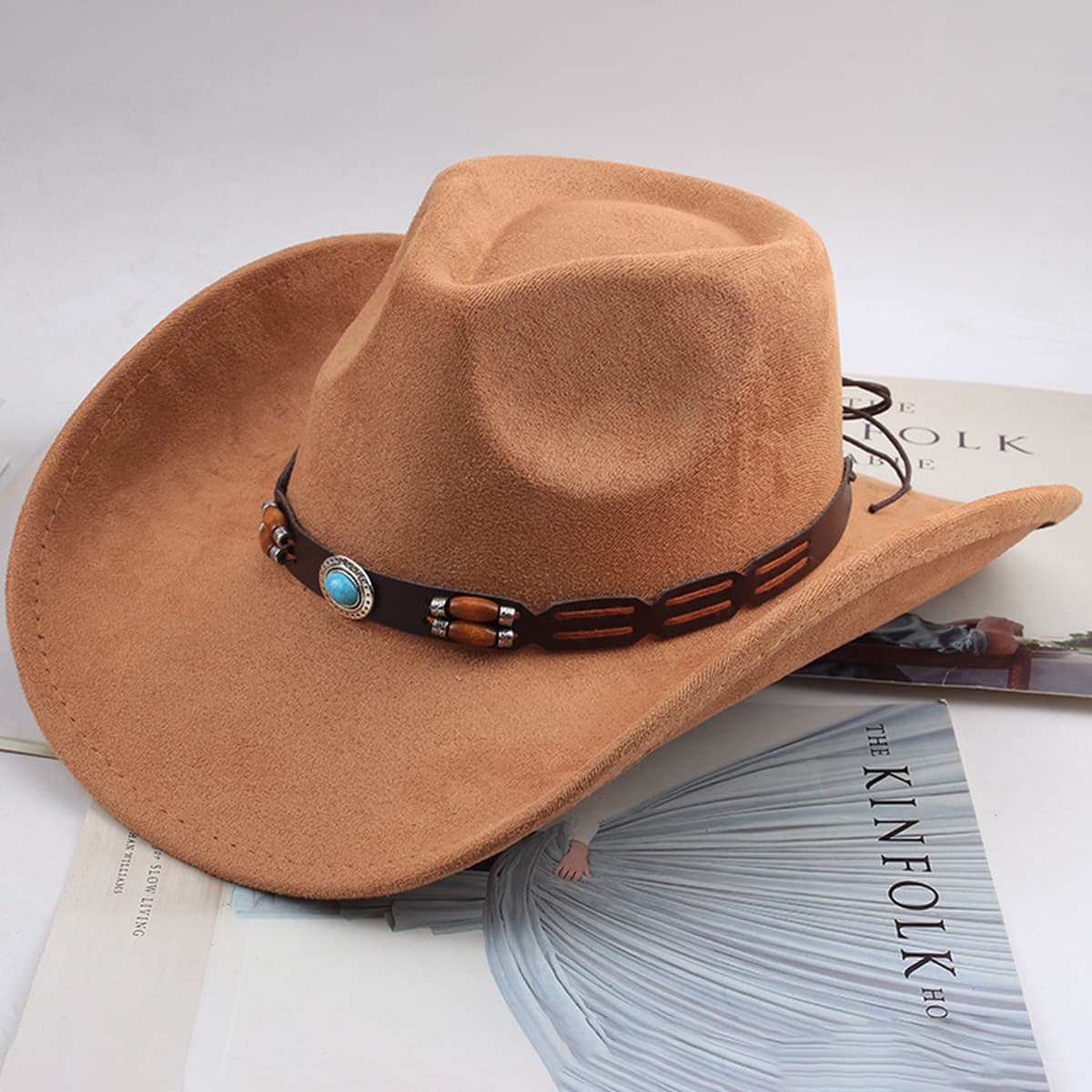 Внешняя торговля Западный джинсовый стиль тибетский бычий аксессуар модный цилиндр