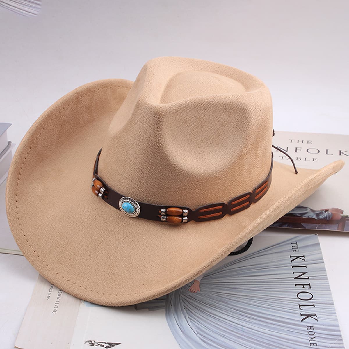 Внешняя торговля Западный джинсовый стиль тибетский бычий аксессуар модный цилиндр