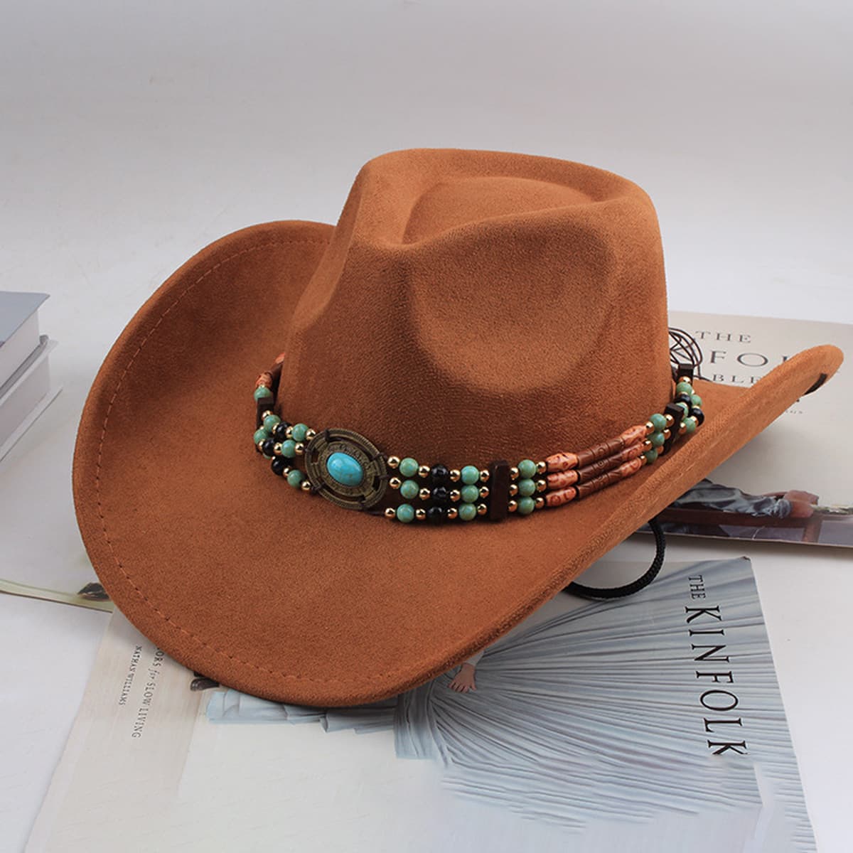 Внешняя торговля Западный джинсовый стиль тибетский бычий аксессуар модный цилиндр