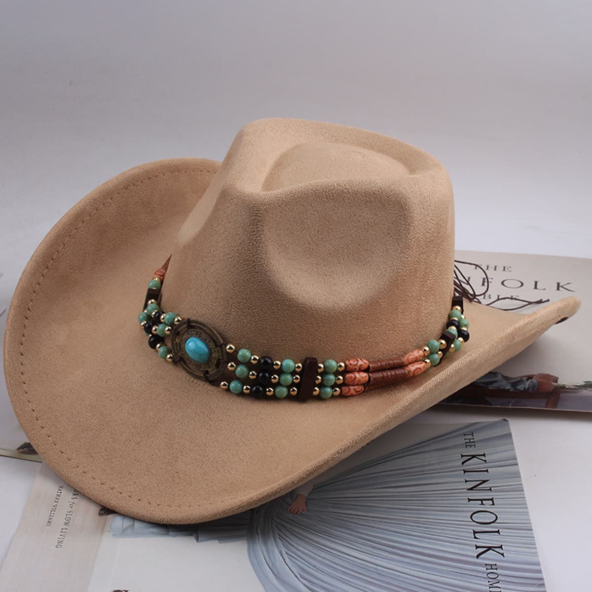 Внешняя торговля Западный джинсовый стиль тибетский бычий аксессуар модный цилиндр