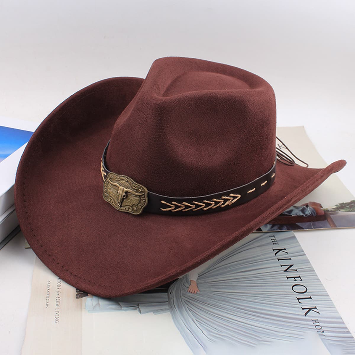 Внешняя торговля Западный джинсовый стиль тибетский бычий аксессуар модный цилиндр