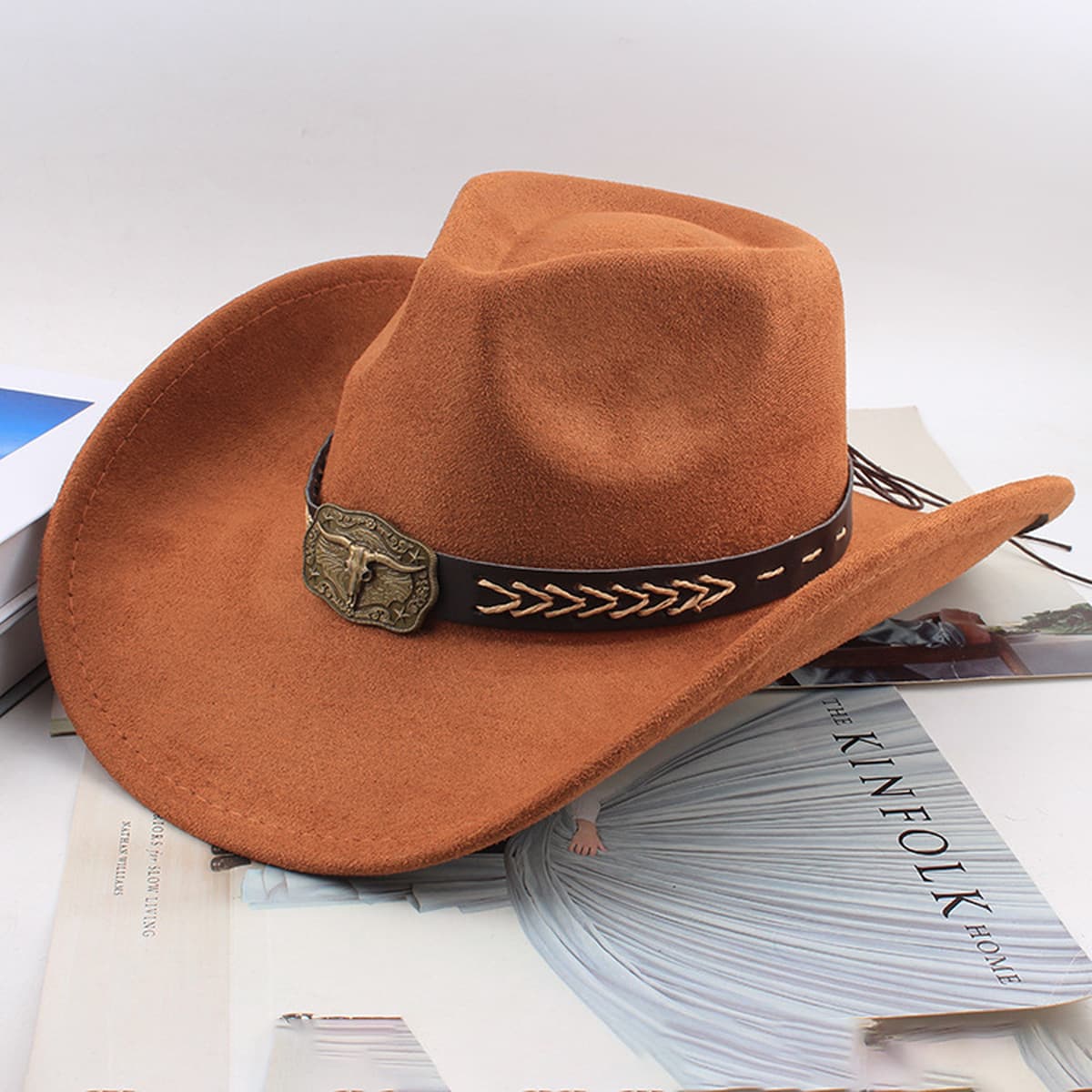 Внешняя торговля Западный джинсовый стиль тибетский бычий аксессуар модный цилиндр