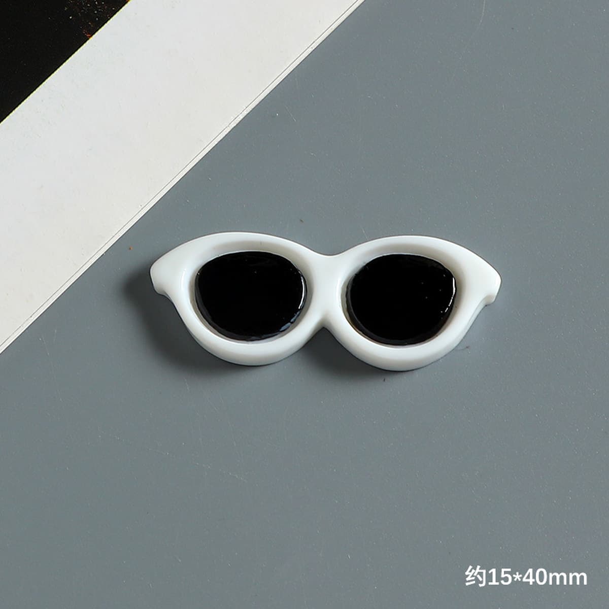Черно-белый бант солнцезащитные очки шлепанцы смола гаджет diy сливочный клей водяной стакан для холодильника наклейки для...