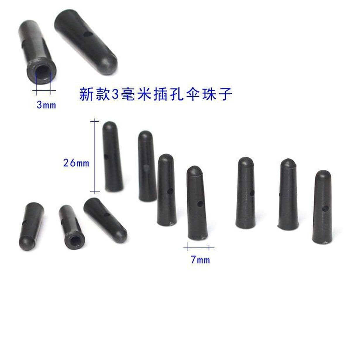 Высококлассный зонт с металлическим хвостовым бусинным зонтиком аксессуар для зонтика Солнечный зонтик маленький черный зонт