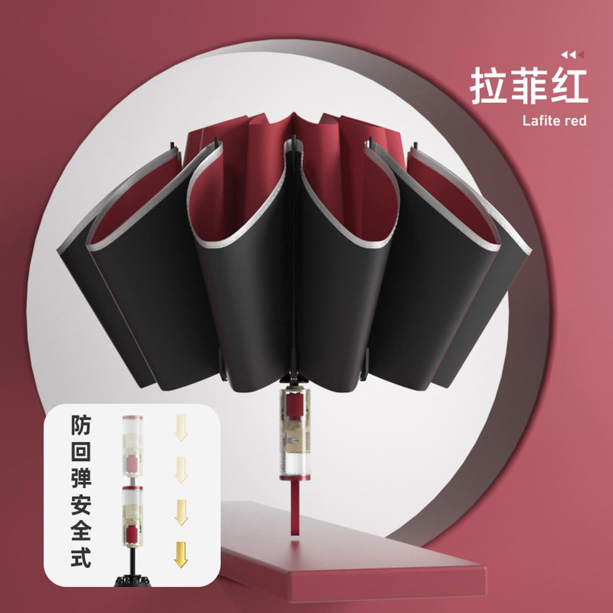 Автоматический зонт с 16 спицами и кольцевой застежкой, двойного назначения для дождя и солнца, складной зонт, зонт для...