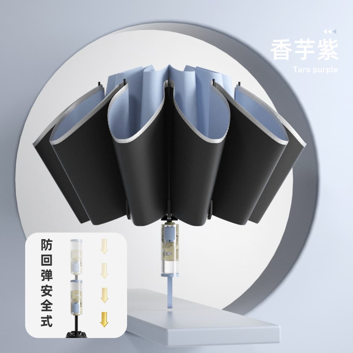 Автоматический зонт с 16 спицами и кольцевой застежкой, двойного назначения для дождя и солнца, складной зонт, зонт для...