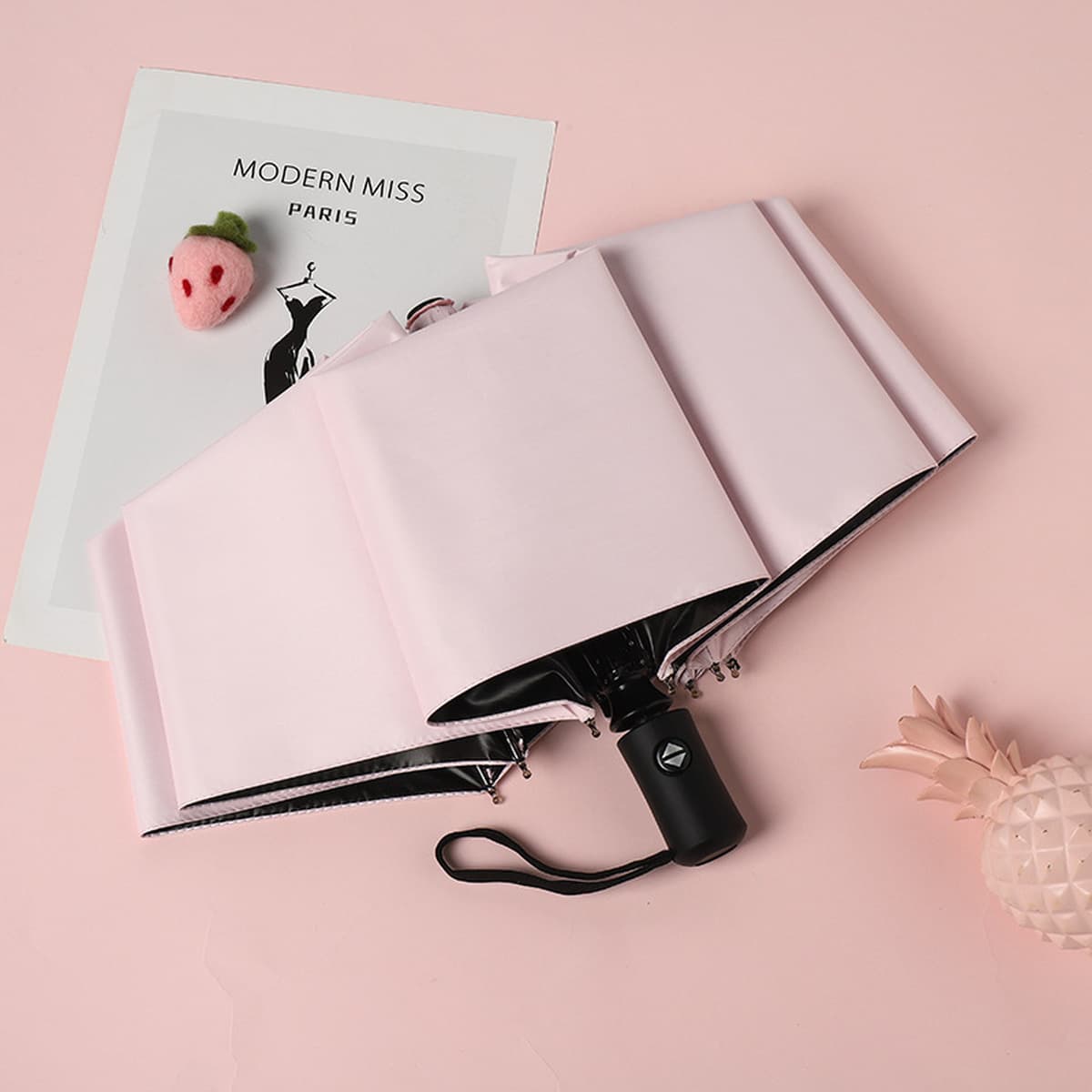 60 костяные кольца пряжка зонтик Дождь женский виниловый солнцезащитный зонтик зонтик полный автоматический зонтик рекламный...