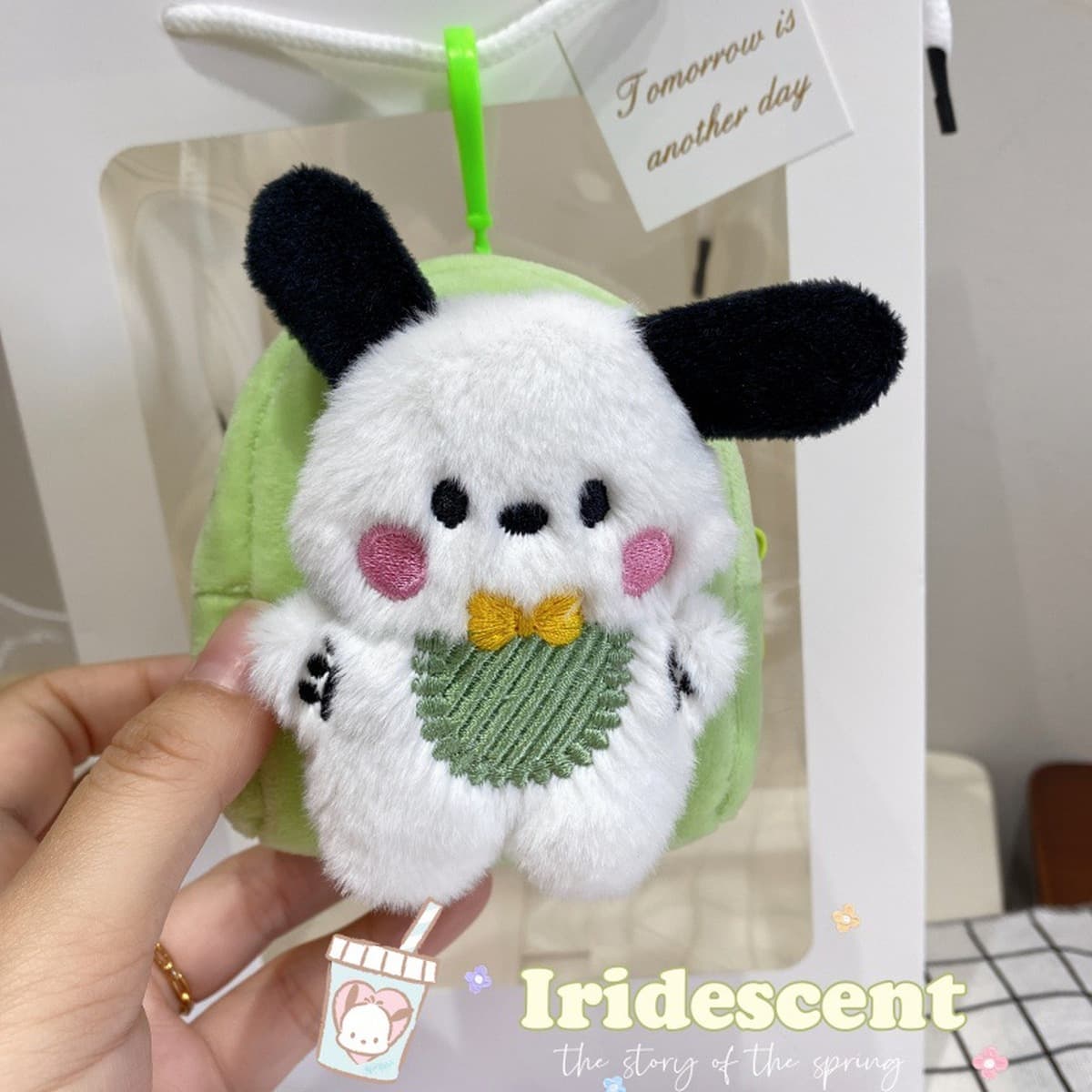 Paccha наушники брелок кошелек милый мультфильм плюшевый выход можно повесить мультфильм in картон красный конверт