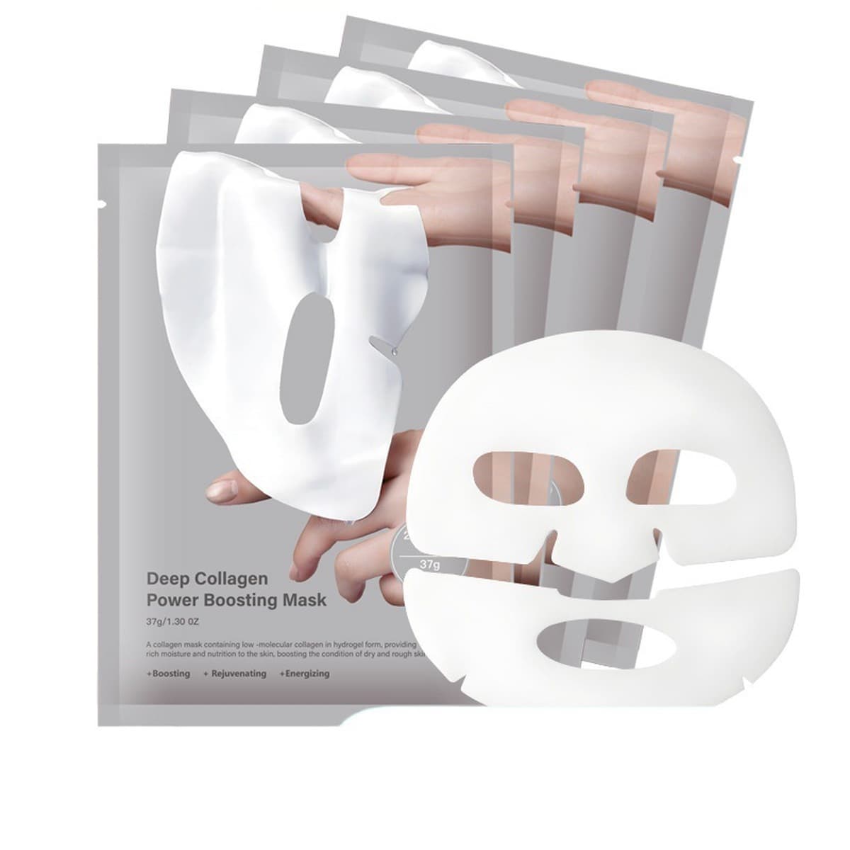 Маска для лица с биоколлагеном для трансграничной торговли, увлажняющая, подтягивающая, гидрогелевая (раздельная),...