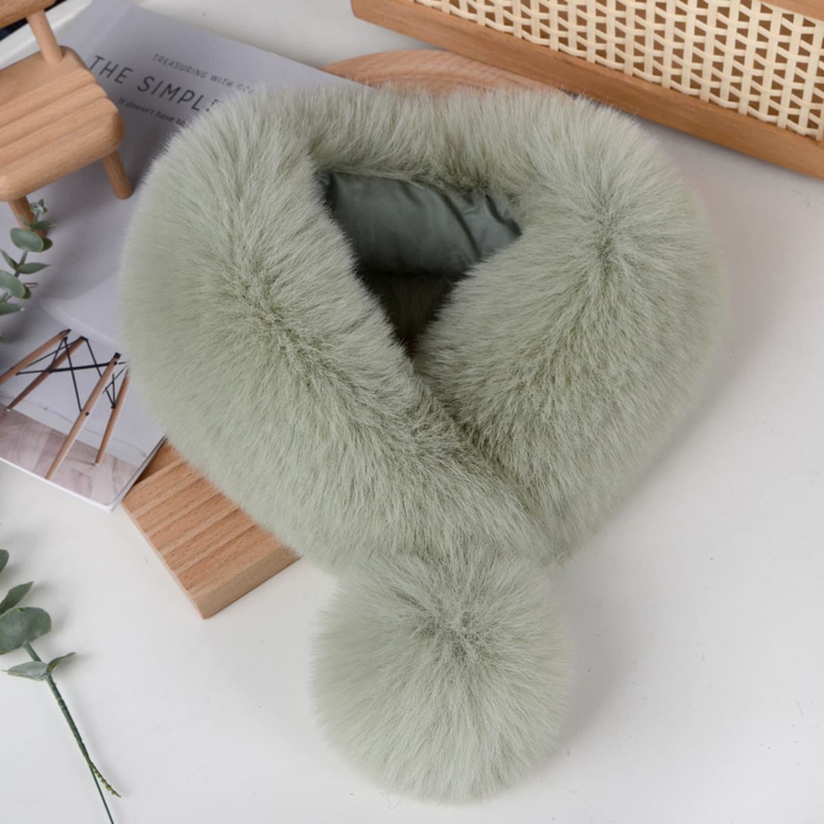 Новый высококачественный магнитный шарф с имитацией лисы для женщин, модная шаль в корейском стиле, легкий роскошный...