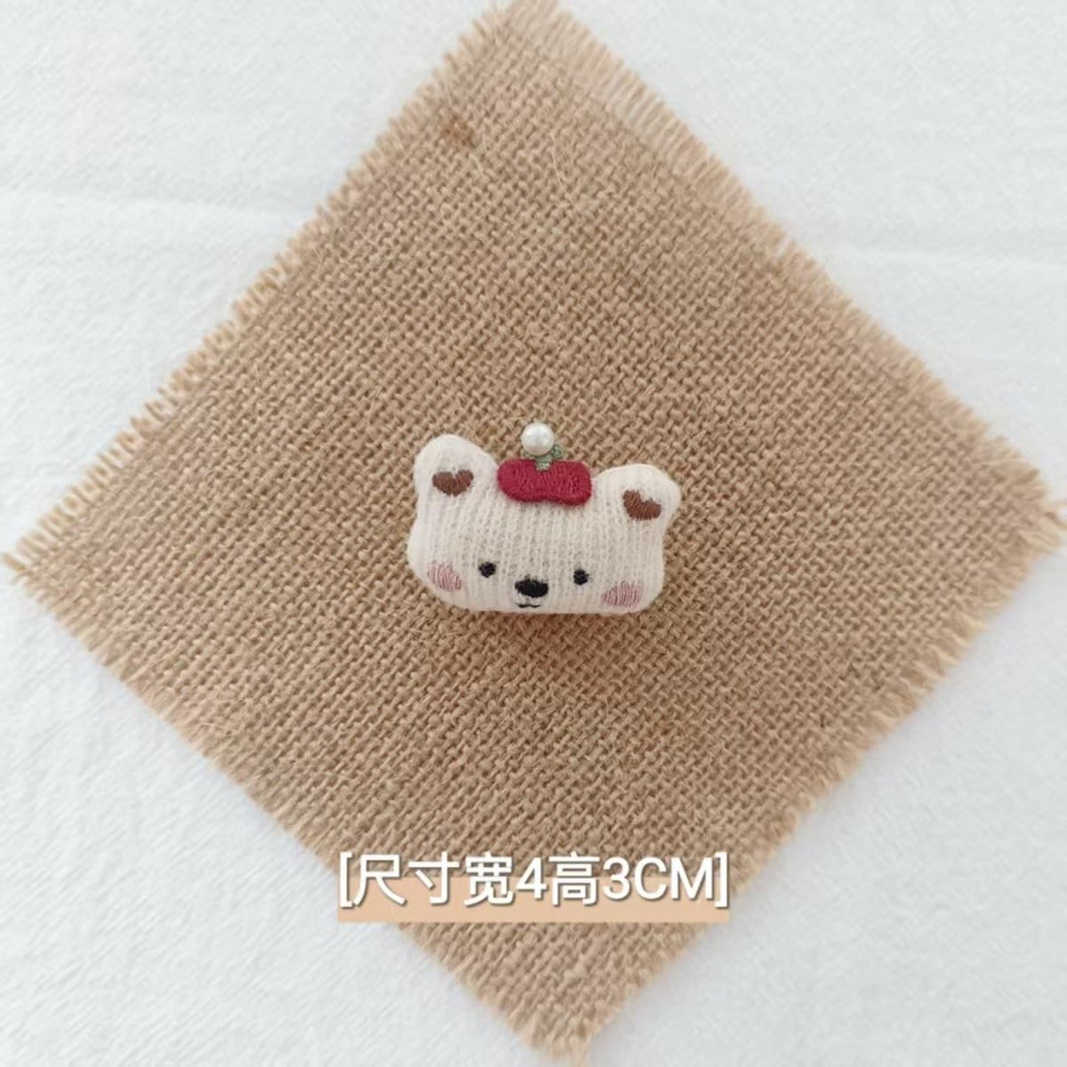 Корейская версия нового детского мультяшного тканевого корсажа, брошь с маленькими животными, милый и милый медведь, кролик,...