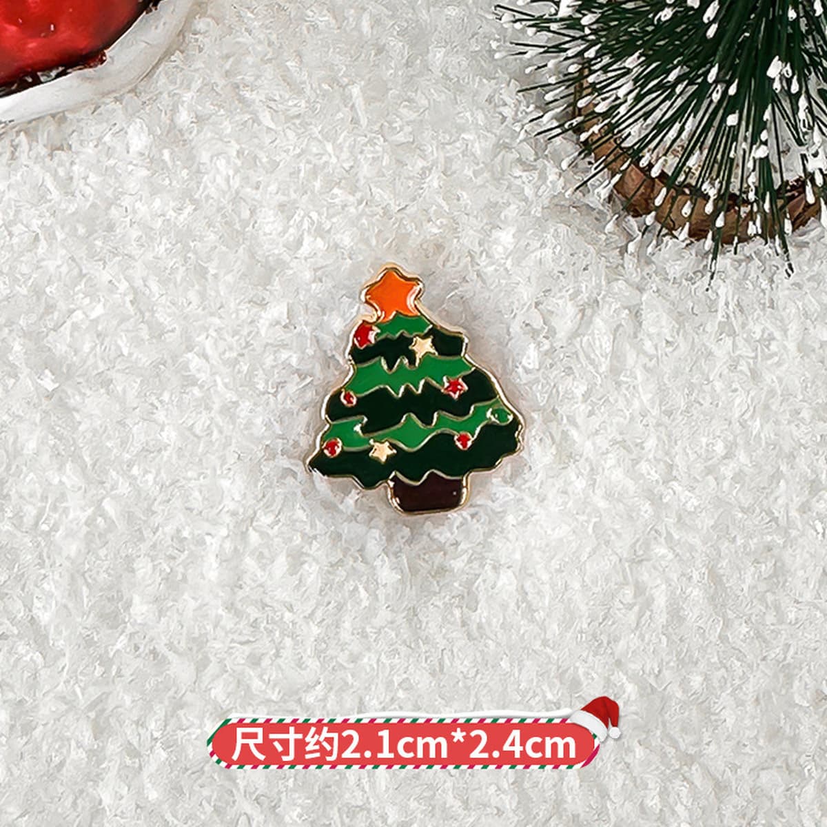 Рождественская брошь аксессуар милый мультфильм металлическая рождественская серия DIY капли масло значок булавка...